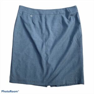 Calvin Klein Skirt Lined Back Zip Gray Career 18W